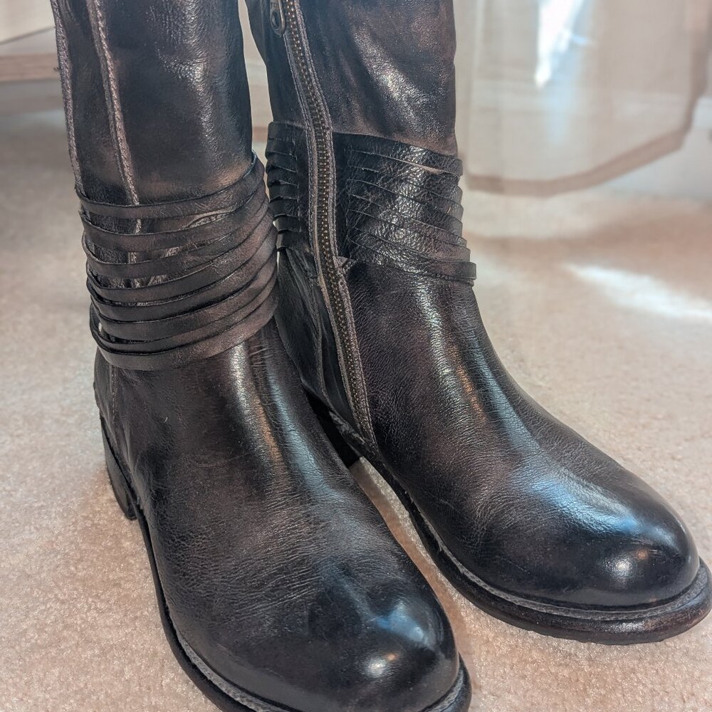 BedStu Rampton Black Boots Size 8.5 (8)